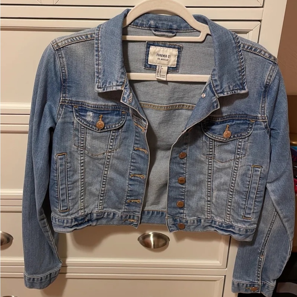 Cropped Jean Jacket - Small